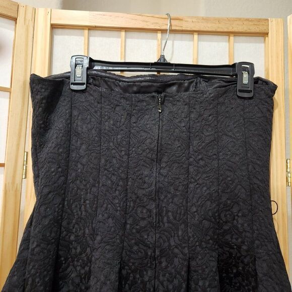 H&M Womens Black Floral Removeable Straps Lined Party Cocktail Dress Sz 12 NWT - Picture 8 of 13